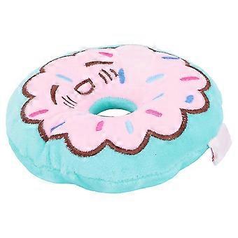 Dog Squeaky Toy Soft Plush Bite Resistant Donut Pet Toy for Dogs