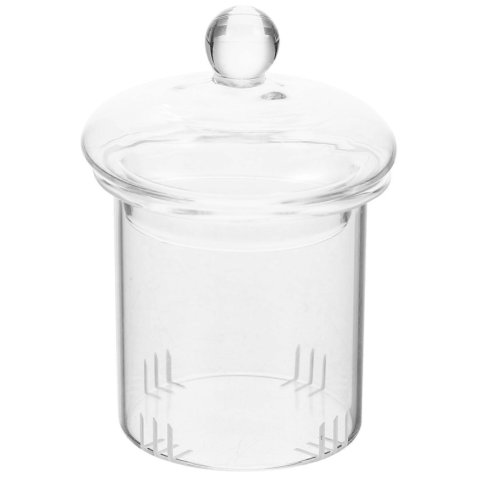 1 Set of Transparent Tea Filter Tea Residue Strainer Loose Tea Glass Steeper