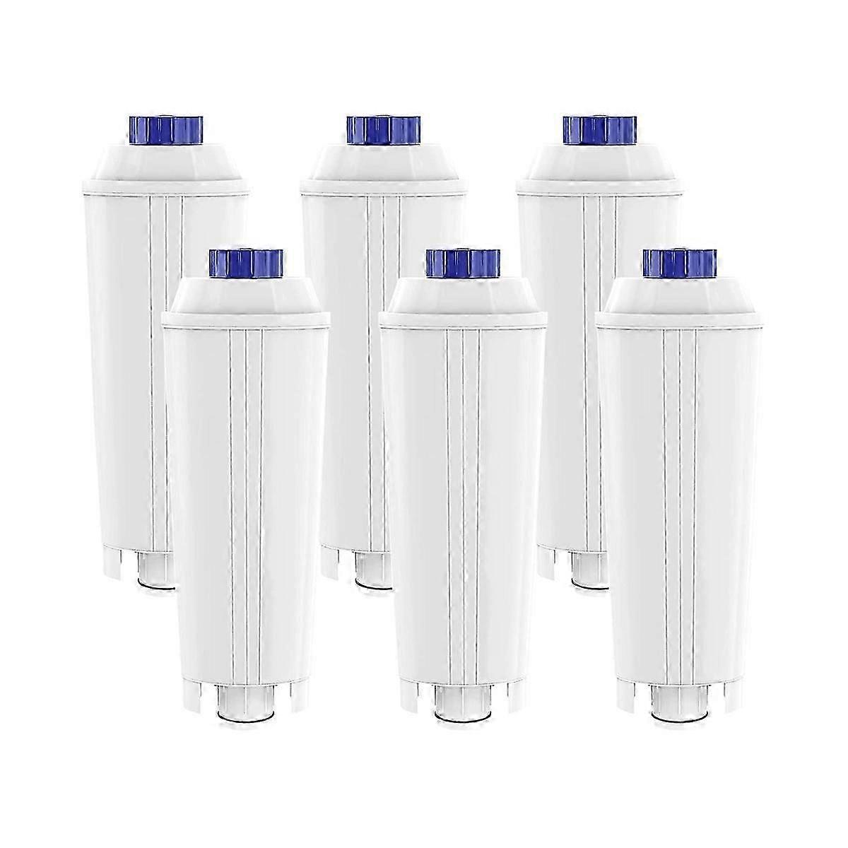 6 Pack Of Coffee Machine Filter compatible with Dlsc002 Filter Ecam, Esam, , Bco, Ec with Activated 