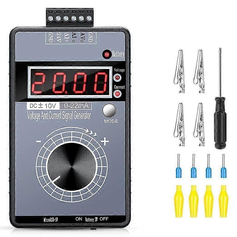 Præcision 0-5V 0-10V 4-20mA signalgenerator Justerbar spændingsstrømsignal -10V -10V 0-22mA Kilde Simulator LB02G