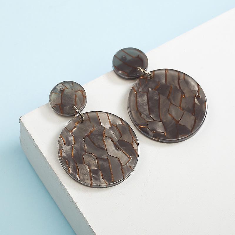 Hot Fashion Leopard Grain Wafers Stud Earrings 2021 Statement Earrings
