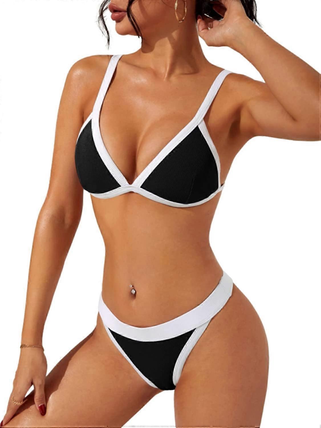 Bikini Triangle Femmes Set Sexy Deux Pièces Maillot de bain Joli Cheeky Maillot de bain
