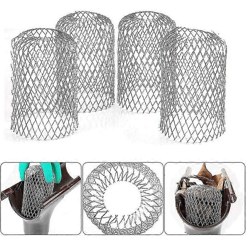 Flexible Aluminum Gutter Filters Diameter 8cm Grid Wire Mesh Stop Leaf Strainer Strainer Leaf Guard Gutter Cover To Protect Gutter Against Leaves Roof