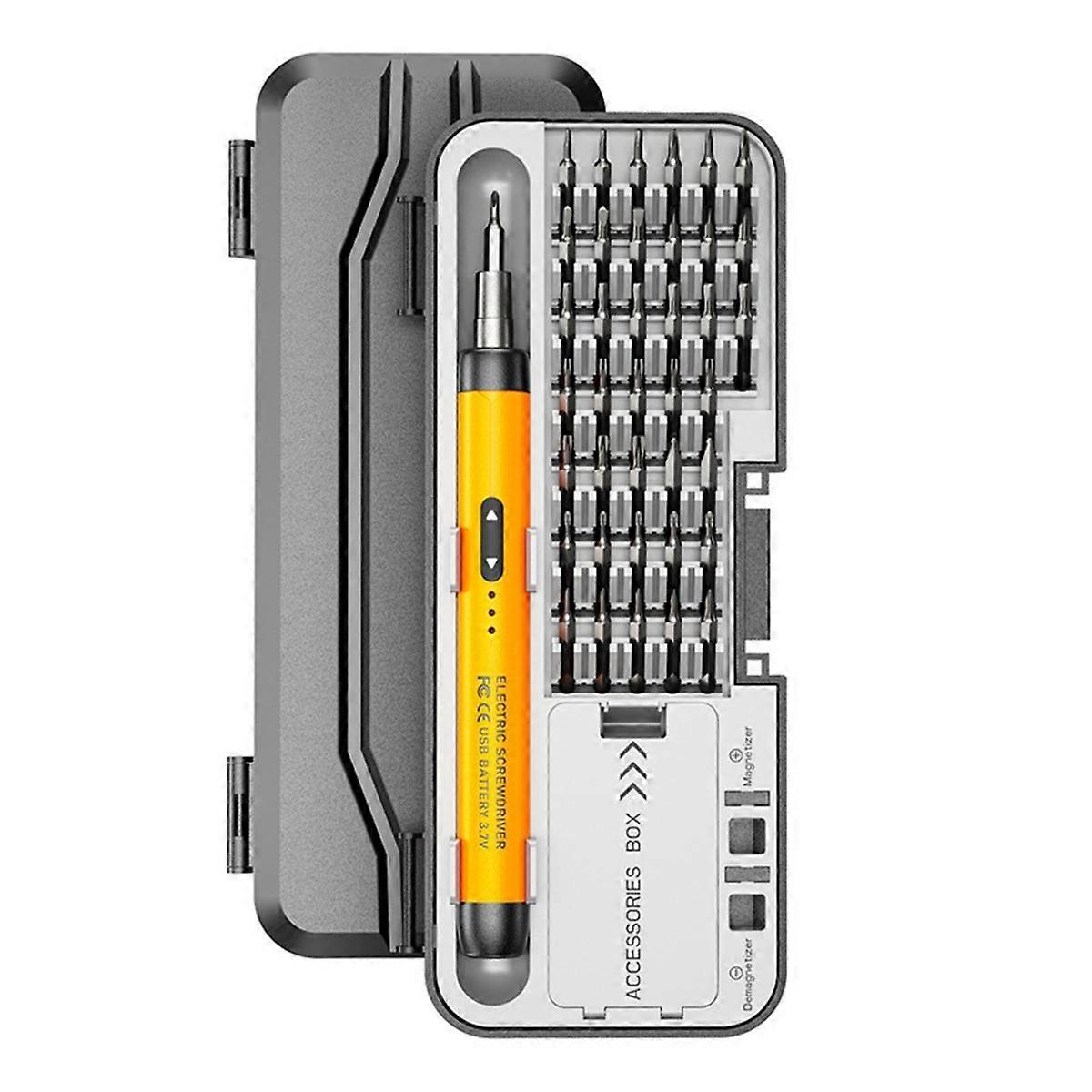 Electric Screwdriver Set Precision Power Tool Kit Rechargeable Wireless Mini for Mobile Cell Computer Repair for A