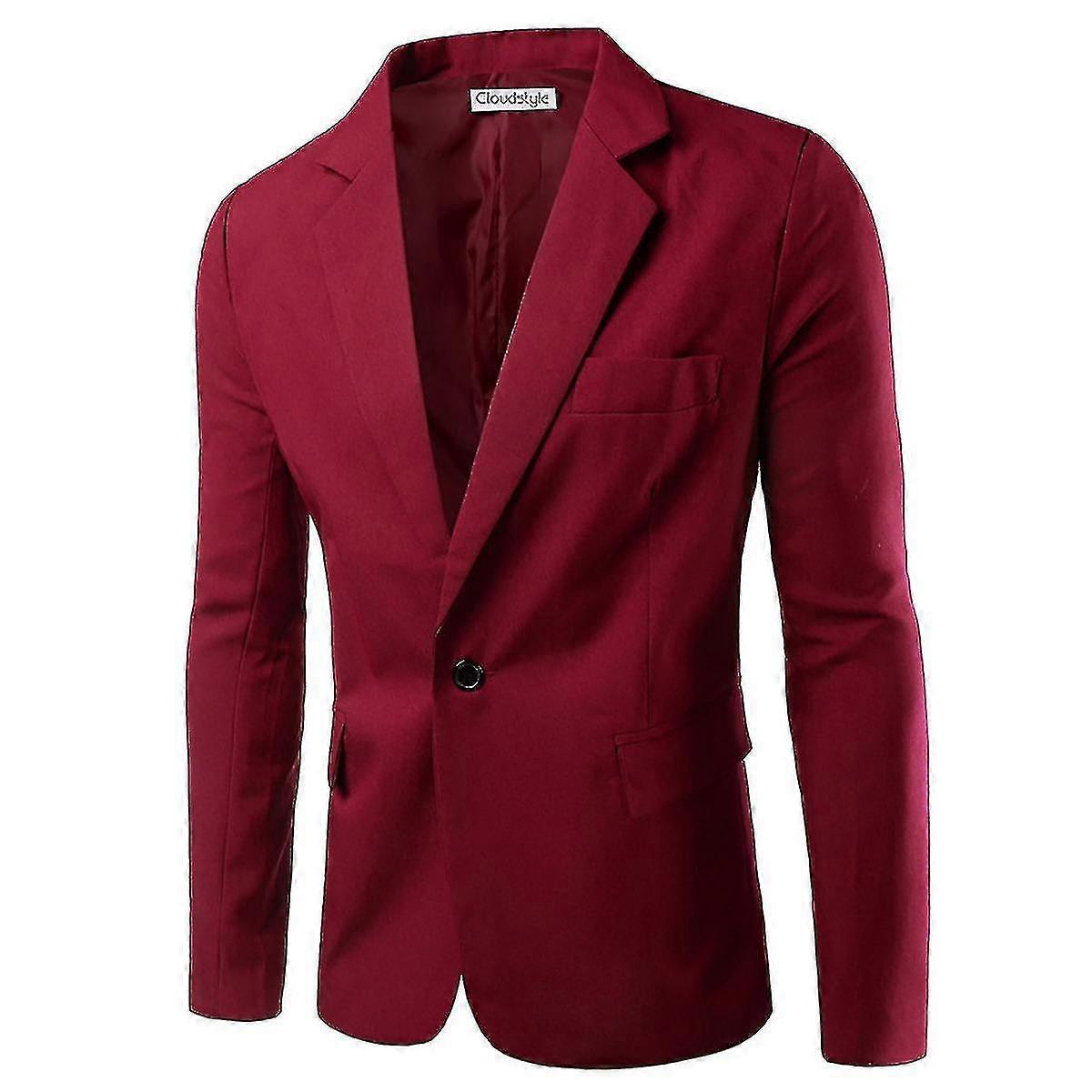 Męska marynarka garniturowa Slim Fit Business Casual Blazer