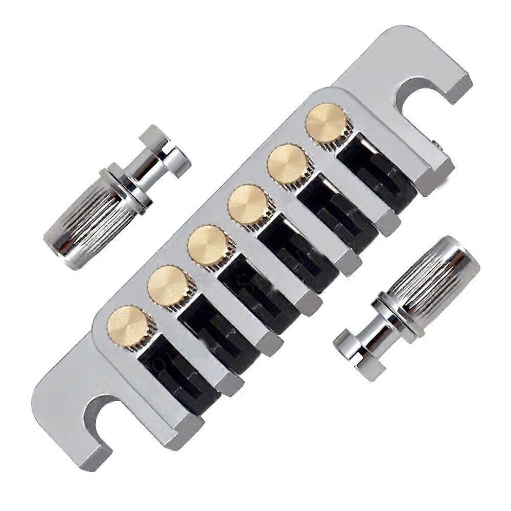 Høj kvalitet guitar bridge bridge halestykke 100.5x26mm sort messing krom guld