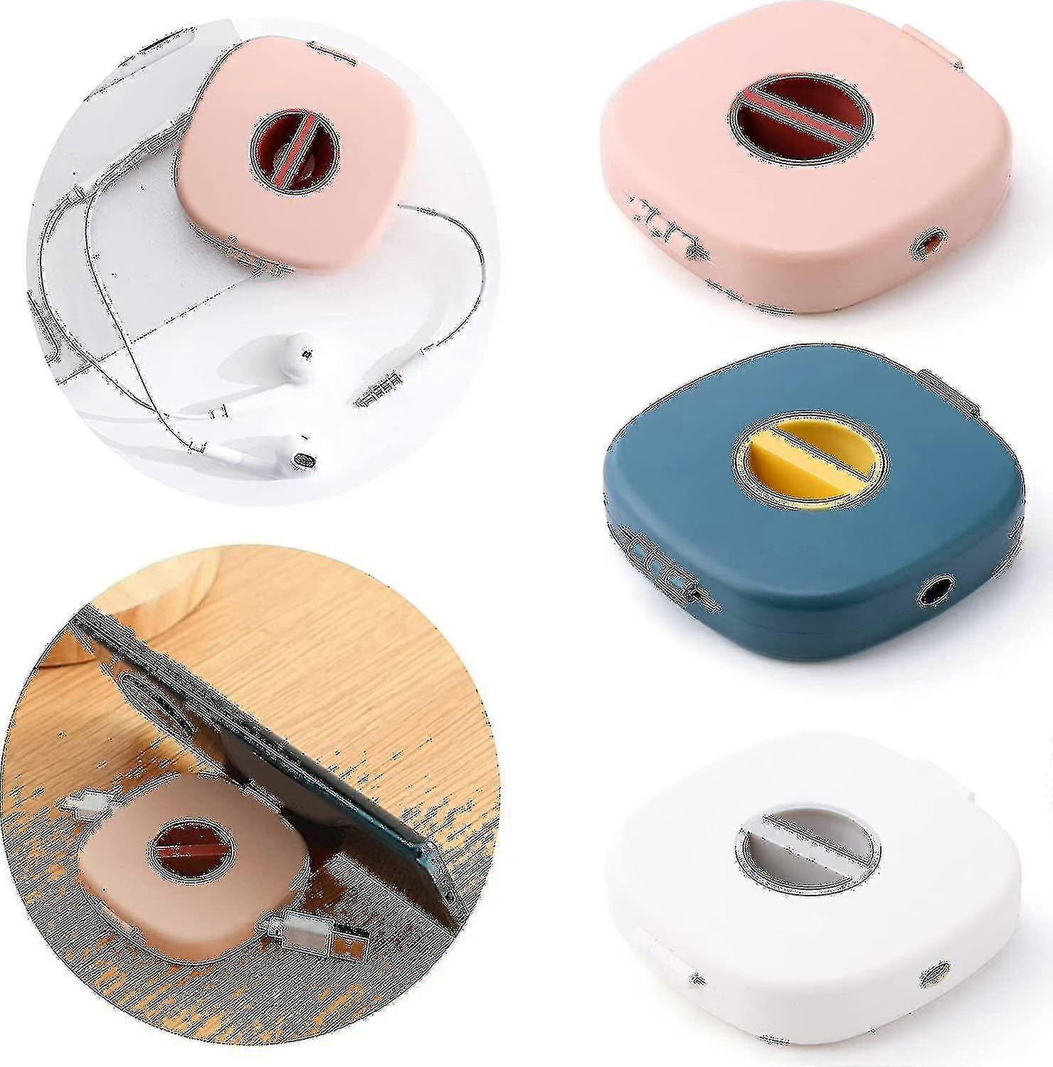 3 Pack Compact Cable Management Cord Organizer Winders With Phone Stand Function For Desk Usb Wires
