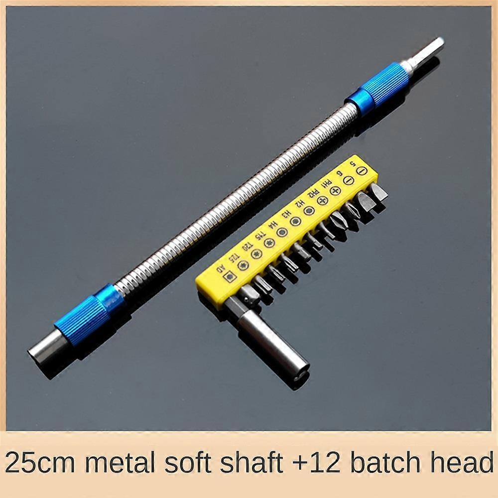 25/30CM Silver Hexagonal Handle Metal Universal Flexible Shaft Directional
