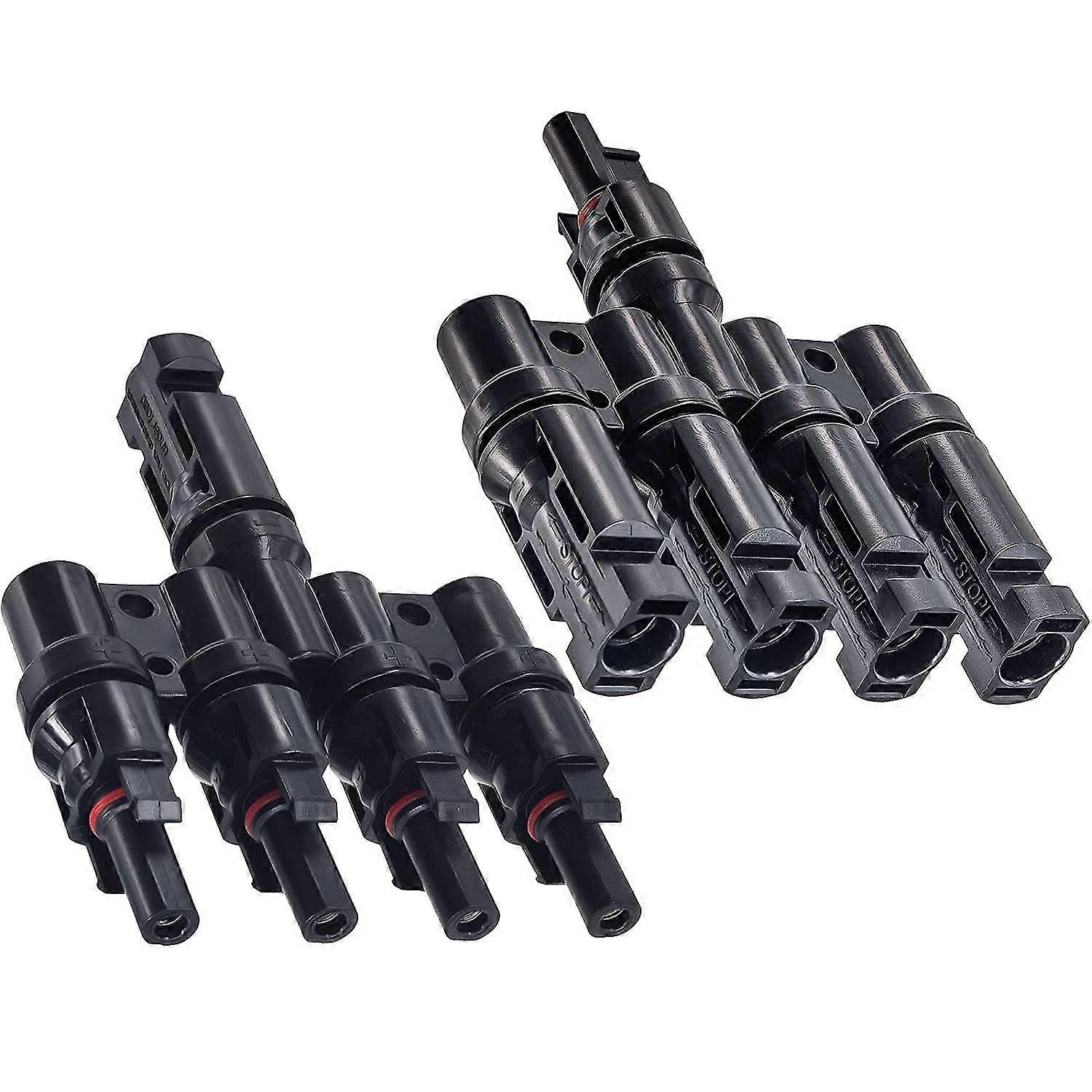 Cable Coupler Combiner For Solar Panel Cable Connector System (black) (2pcs)