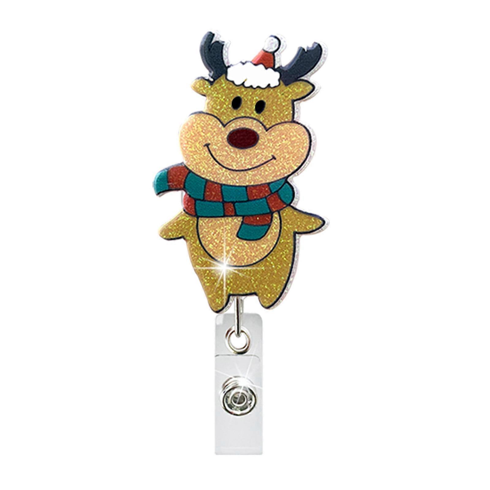 Christmas Cartoon ID Card Buckle