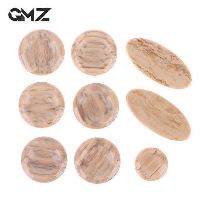 9Pcs Set Sax Pearls Key Buttons Inlays Accessories Saxophone Key Buttons Inlays For Alto Tenor Soprano Sax Replacement Parts