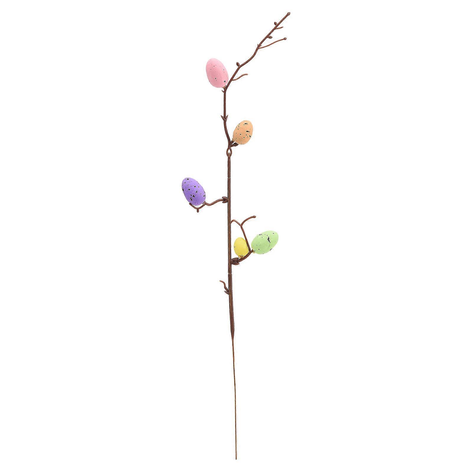 Artificial Easter Eggs Stems - Spring Floral Stems-Easter Egg Twig Branches, Home Decorative