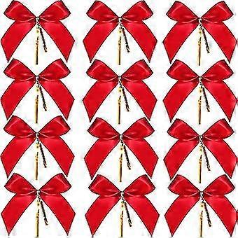 50pcs Noël Bow Ruban Rouge Bow