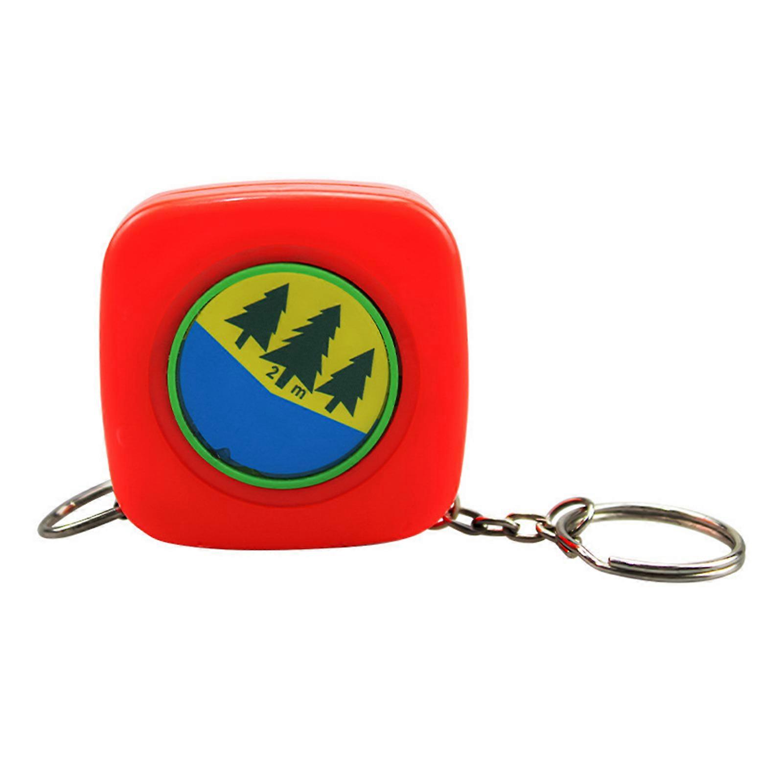 Soft Retractable Measuring Tree Ruler Cylindrical Objects For Logging Red Reflective Painted Carbon Steel