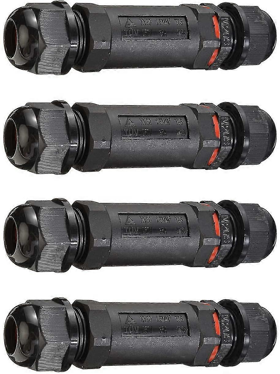 Junction Box, 4 Pack Waterproof Junction Box, Ip68 Waterproof Outdoor Cable