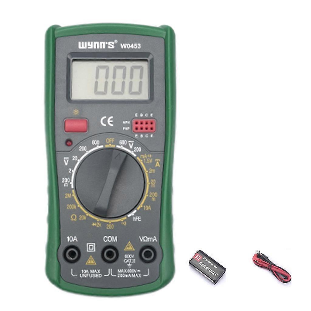 LCD Digital Multimeter Backlit Detector High Accuracy Auto-off Volt-Amp Tester