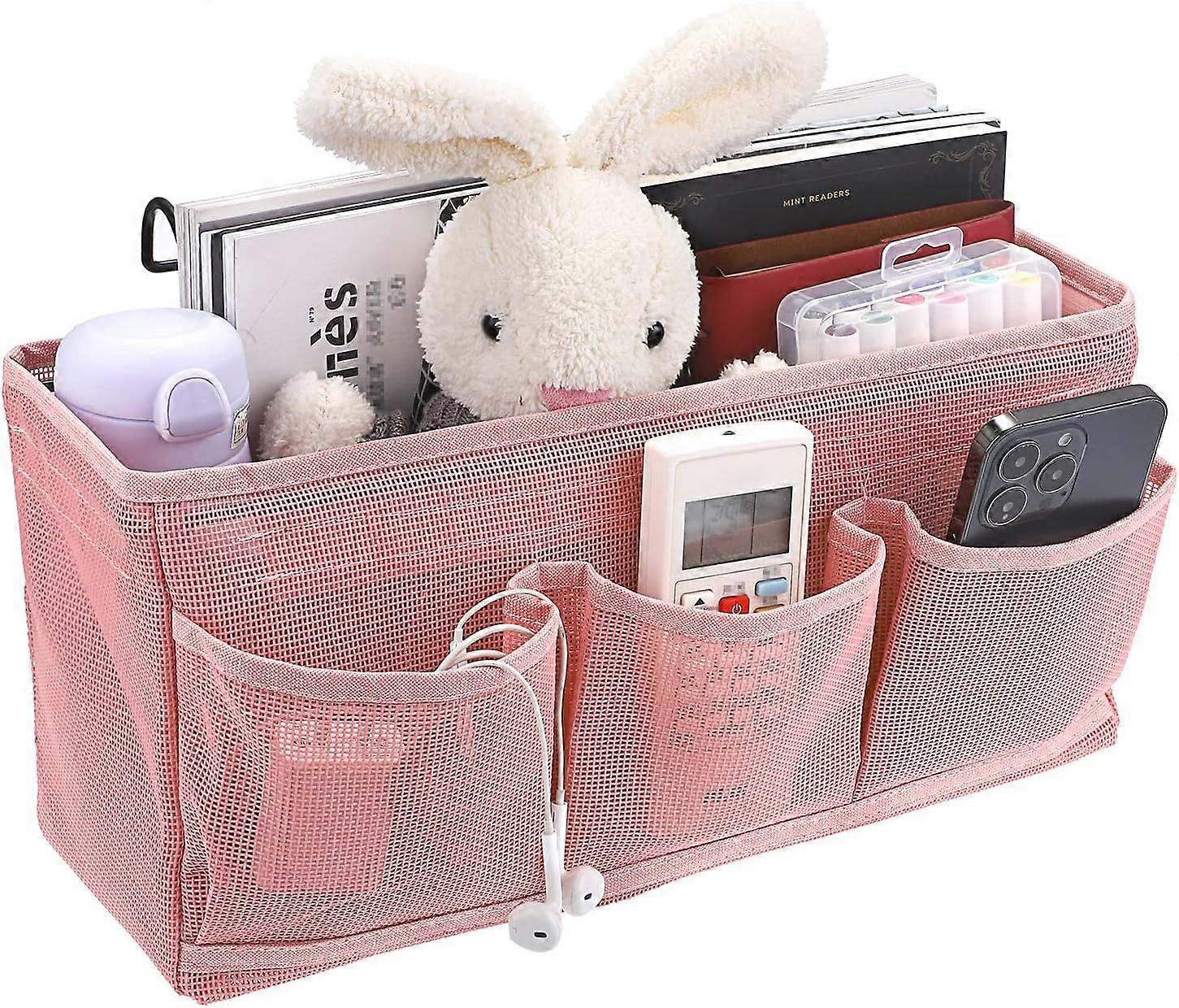 Net Bedside Hanging Storage Bed Pockets Baskets Dormitory Bed Organiser Caddy Mulit-purpose Hanging Storage Bag