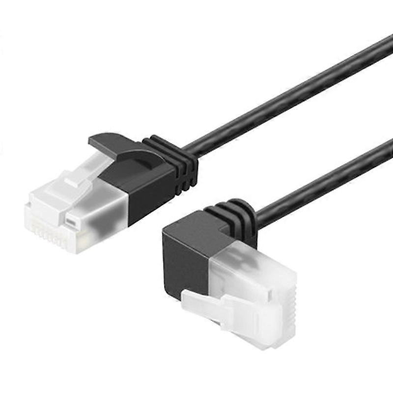 90 Degree Support Ethernet Cat 6 RJ45 Angled UTP Network Cable Patch Cord