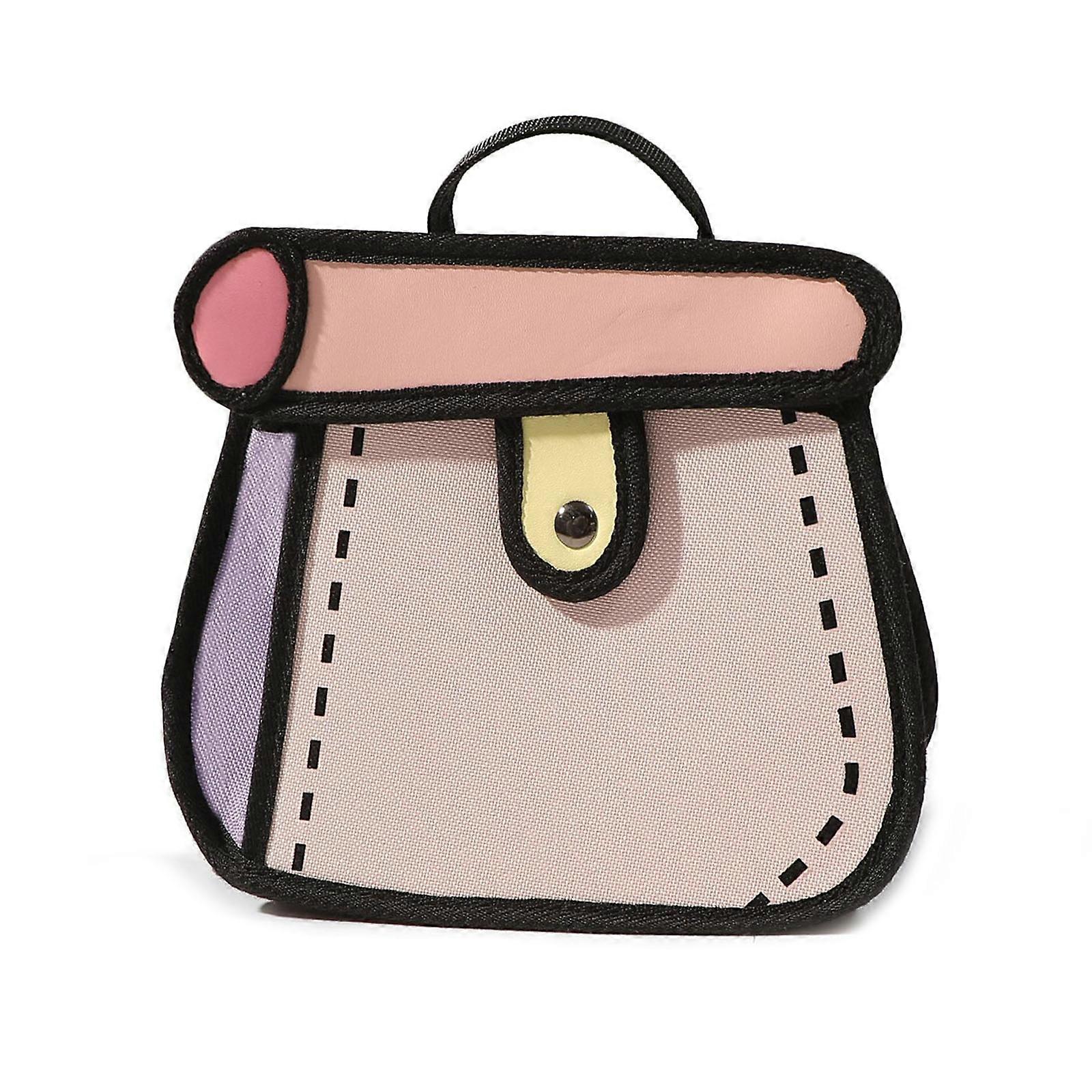 Cute Doodle Comic Cake Bag Two-dimensional Chain Messenger Bag for Daughters