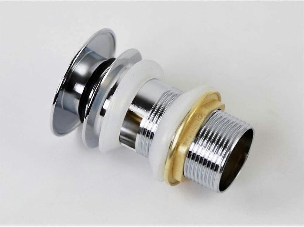 Washbasin Waste Plug With Overflow - Chrome