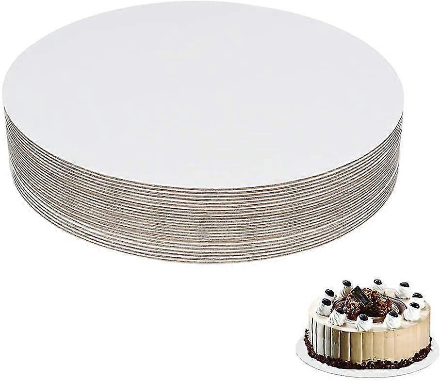 24 Pcs 10  Cake Boards(white)- Cardboard Round Cake Circle Base For Cake, Pizza By