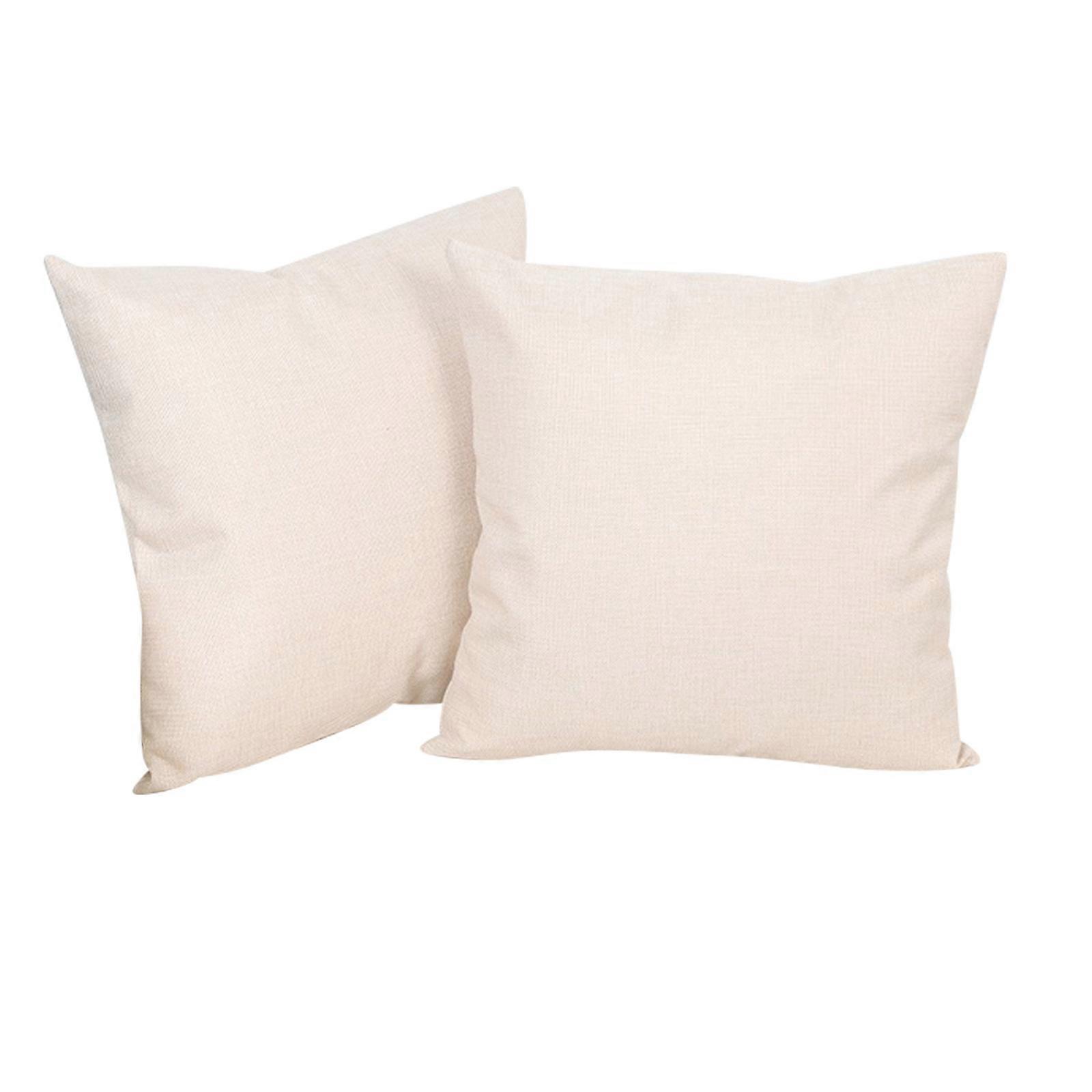 Lin-Look hjem dekorative putetrekk for sofa, soverom, bil, med glidelås