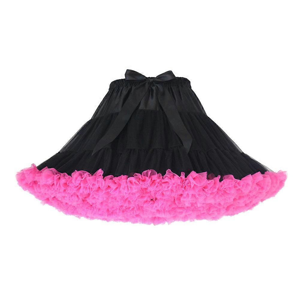 Women's Elastic Chiffon Tutu Tulle Skirt Princess Ballet Dance Multi-Lay