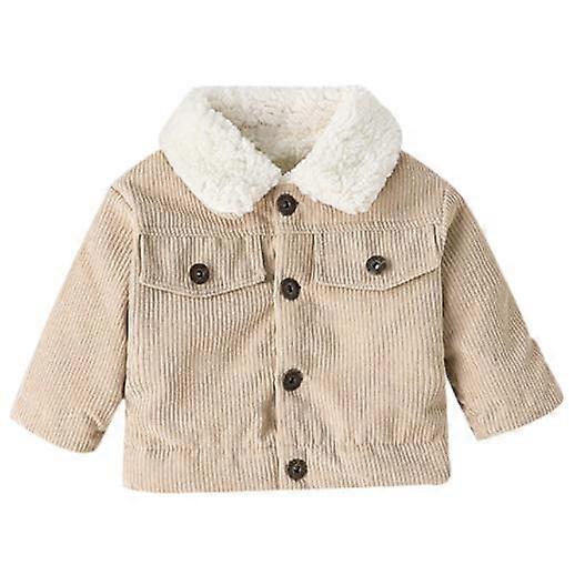 Kinder Cordjacke Winter Langarm Button Oberbekleidung Mantel