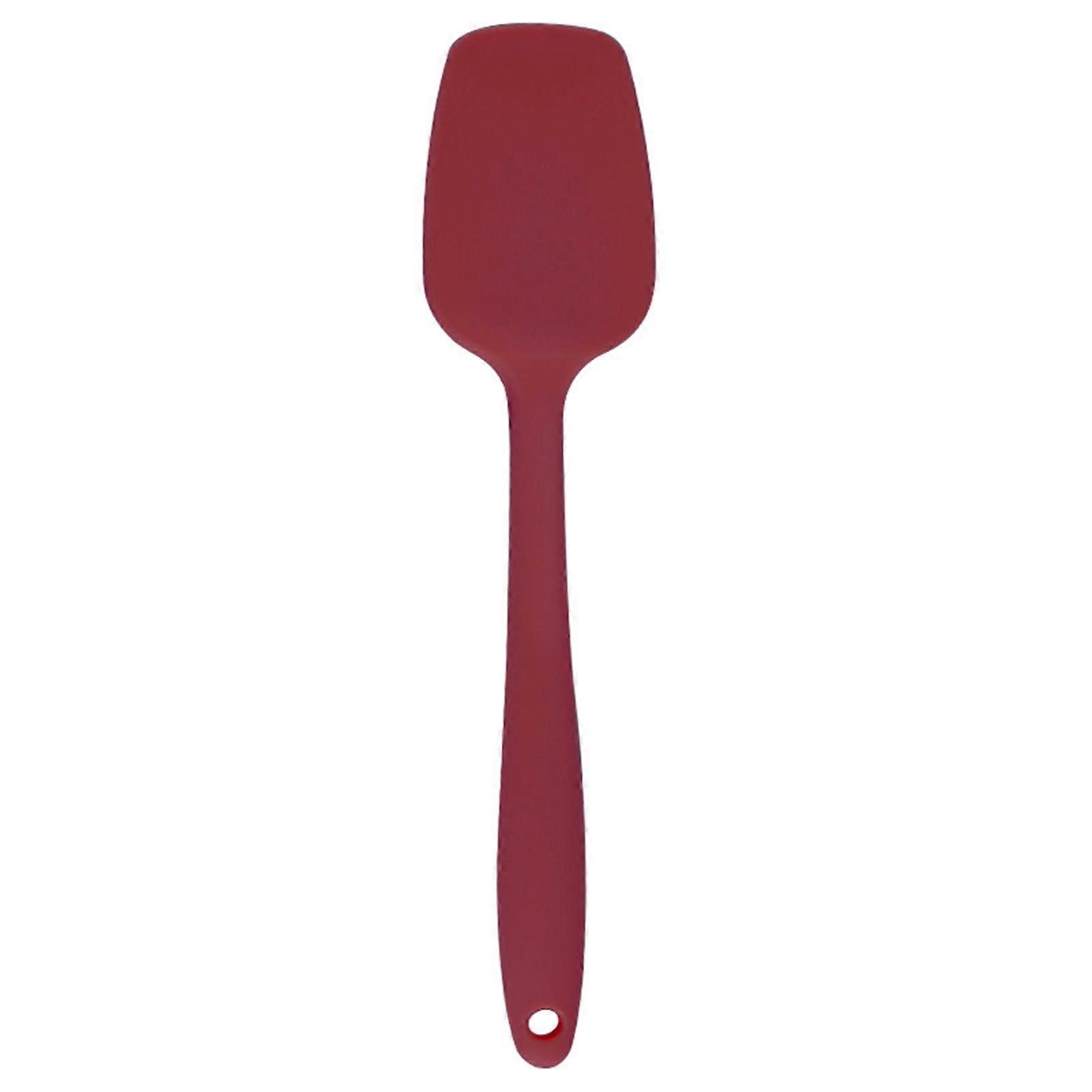 Non-Stick Silicone Spatula with Hanging Hole Non-Slip Handle Heat Resistant Flexible Scraper Baking Mixing Tool Dishwasher Safe BPA-Free Butter Spatul