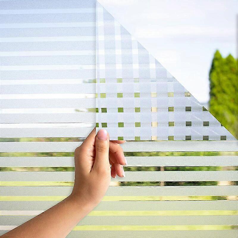 Privacy Window Scratch Tips - Static Cling Window Sichtschutzfolie - 2M Frosted Window Sichtschutz - Undurchsichtige selbstklebende Fensterfolie (60cm Breite/Meter