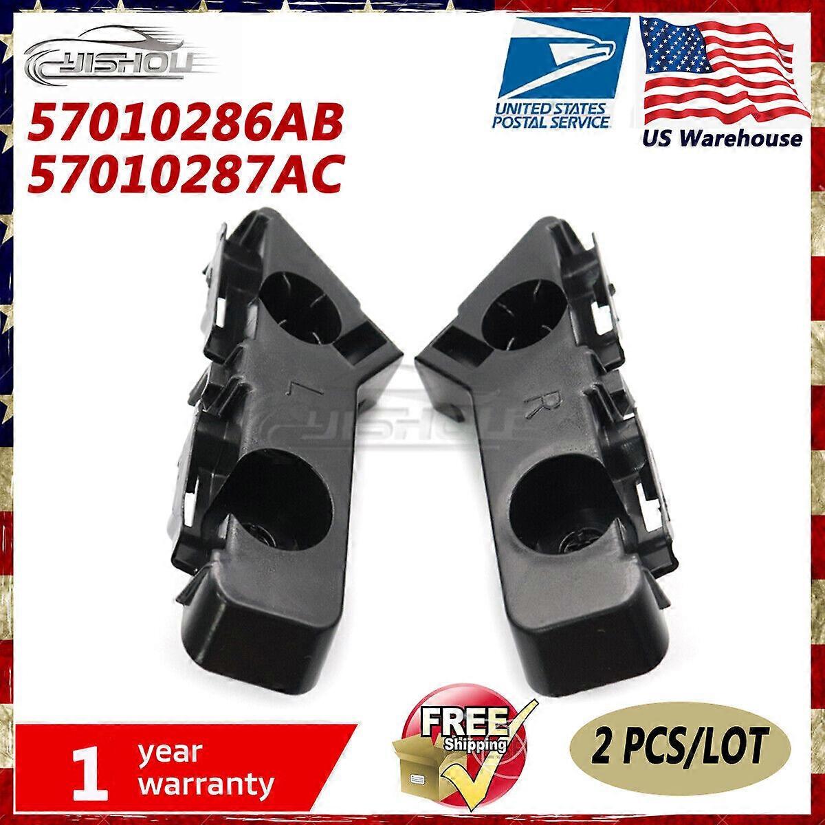 Left & Right Side Front Bumper Support Brackets For Dodge Charger 2011-2014
