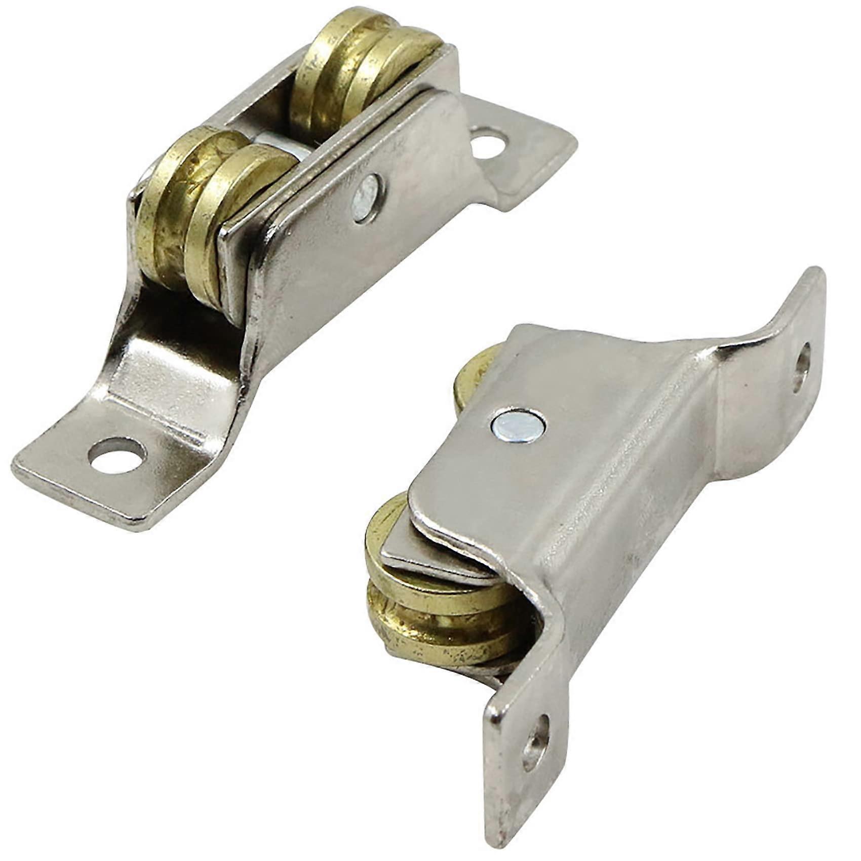 Skjutdörrshjul Två hjul - Järnhjul, Fast spår Grindrullestöd U-spårshjul, Rulle