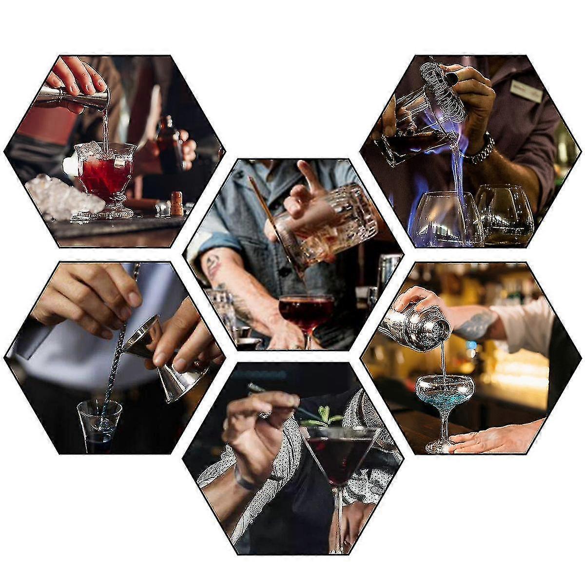 750ml Cocktail Shaker Set Maker Mixer Martini Spirits Bar Strainer Bartender Set