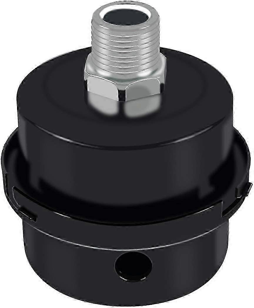 Luftkompressor lyddemper, metall lyddemper sugefilter lyddemper lyddemperluftkompressor filter reservedeler, luftkompressor lyddemper tilbehør med 3/8" (3