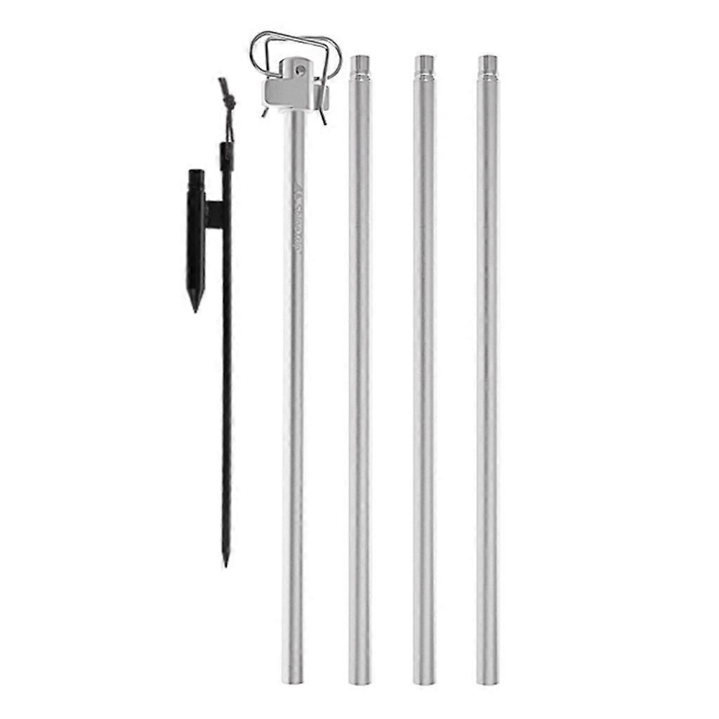 166 سنتيمتر التخييم ضوء رود قابل للطي سبائك الألومنيوم مزدوجة معلقة هوك مع حصة في الهواء الطلق التخييم مصباح حامل حامل