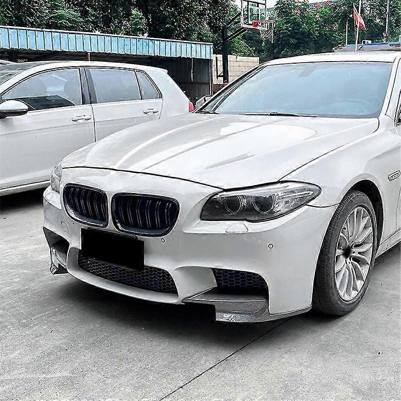 For 5 Series M5 F10 2011-2017 Front Bumper Lip Angle Diffuser Splitter Spoiler Protector Carbon Fiber