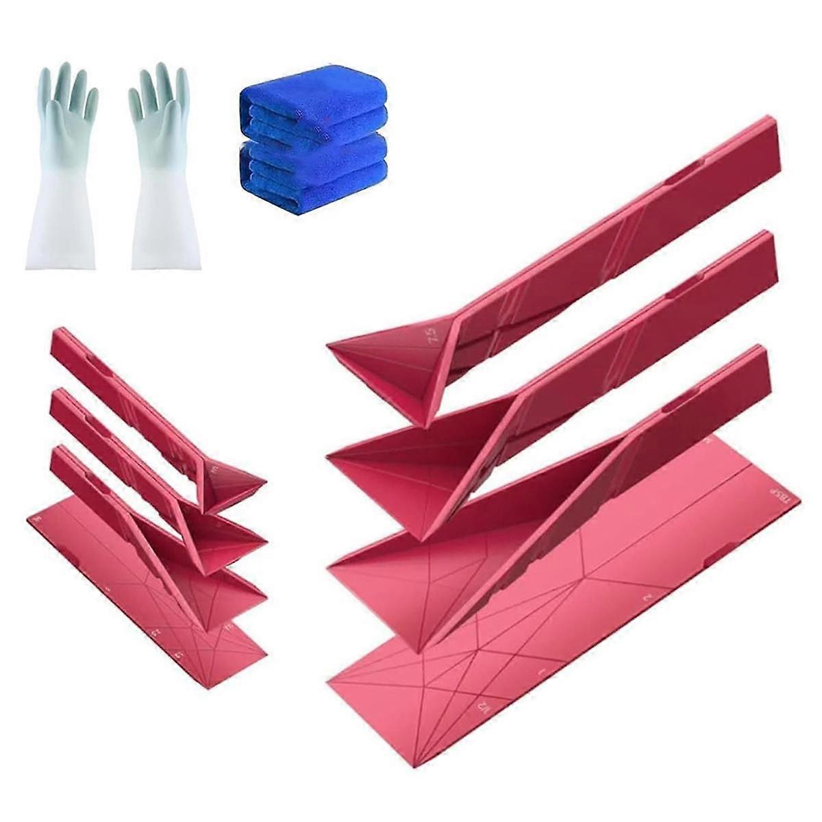 2Pcs Polygons Flat 3-in-1 Measuring Spoons,Polygons Measuring Spoon,Polygon Measuring Spoon Flat,Fl