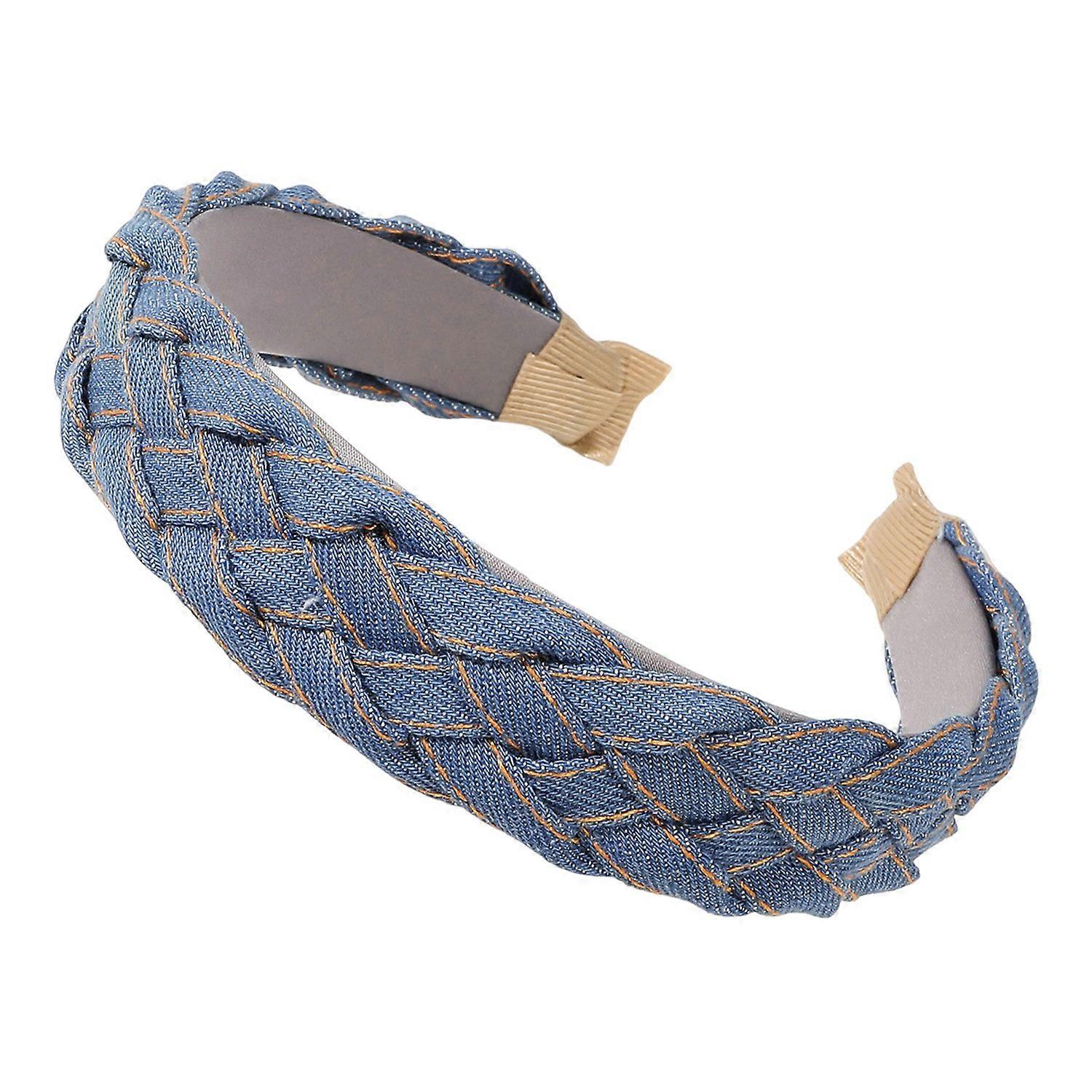 Bandeau en jean pour femme, large nœud, design à larges bords, style rétro, idéal pour les fêtes quotidiennes