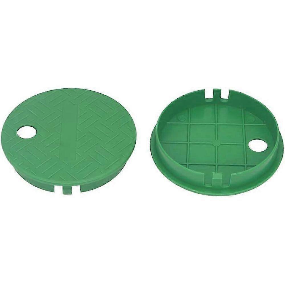 2 Pack ID 5.5" OD 6" Valve Box Lid Replacement for Sprinkler System Irrigation Circular Valve