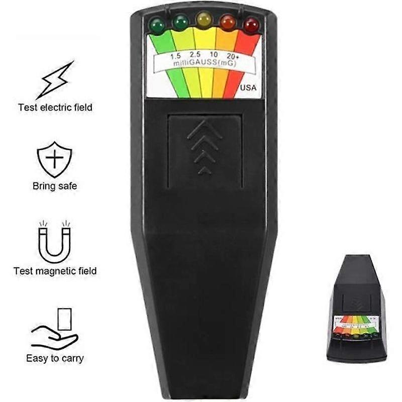 PourV EMF Gauss Meter Electromagnetic Radiation Detector Electric Field Ghost Hunting5 LEDKII K2 Portable
