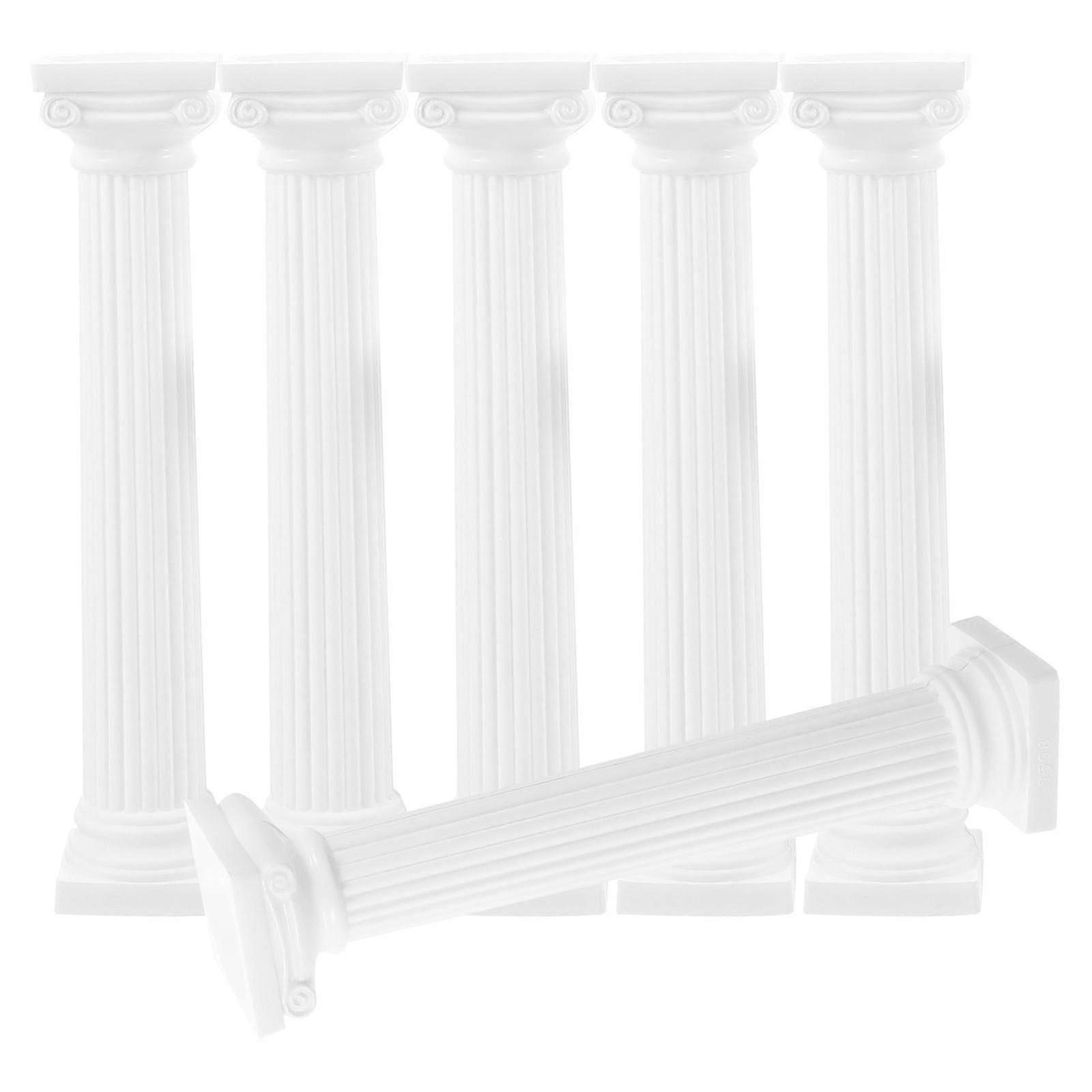 6pcs Roman Column Statue Column Statue Roman Pillar Decoration Photo Props-dwdz