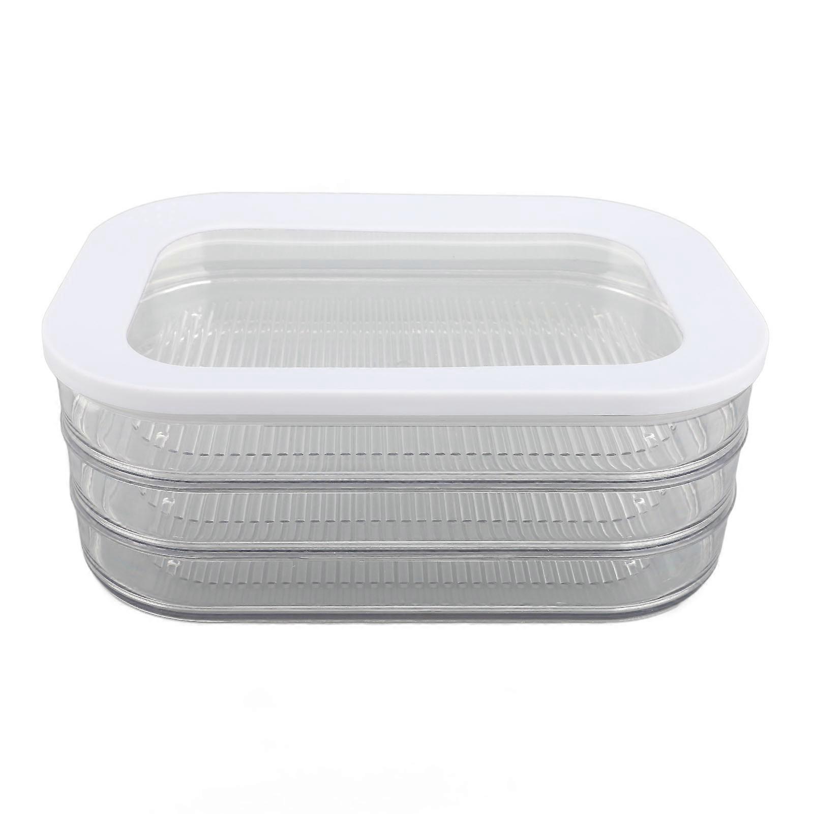 Deli Meat Container Professional Large Capacity Rectangular Thickened Airtight Clear Bacon Lunch Meat Container with Lid for Refrigerator