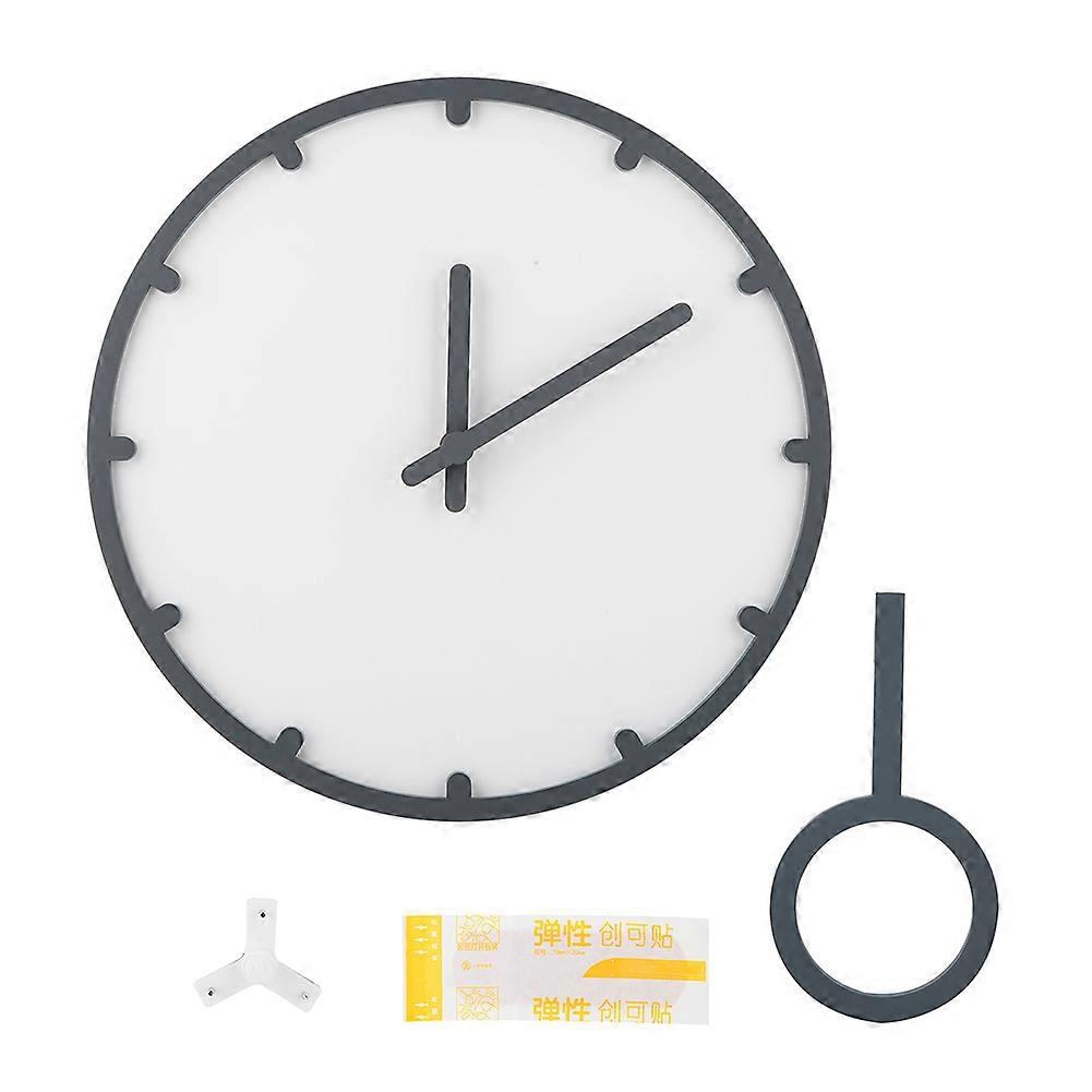 Simple Round Shape Silent Home Office Classic Wall Clock Time Decoration