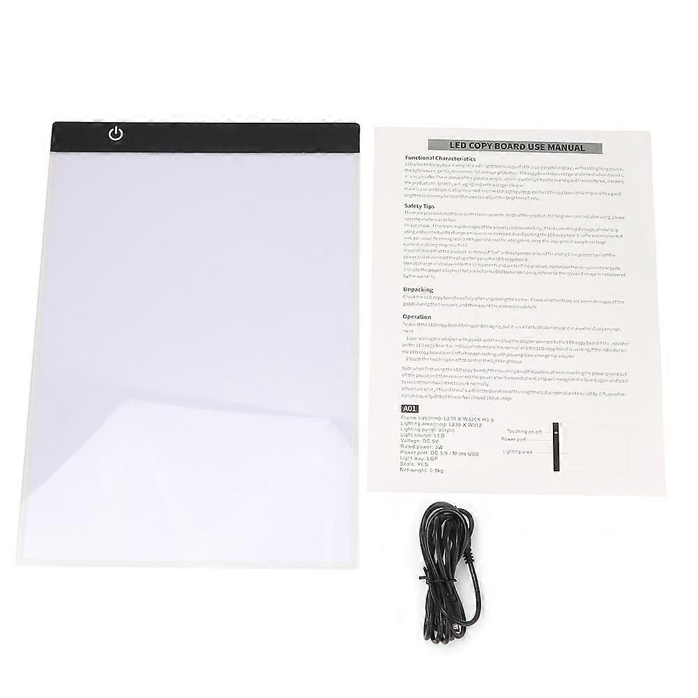 Practical A4 USB LED Tattoo Stencil Board Light Tracing Drawing Copy Pad ( Three Degree)