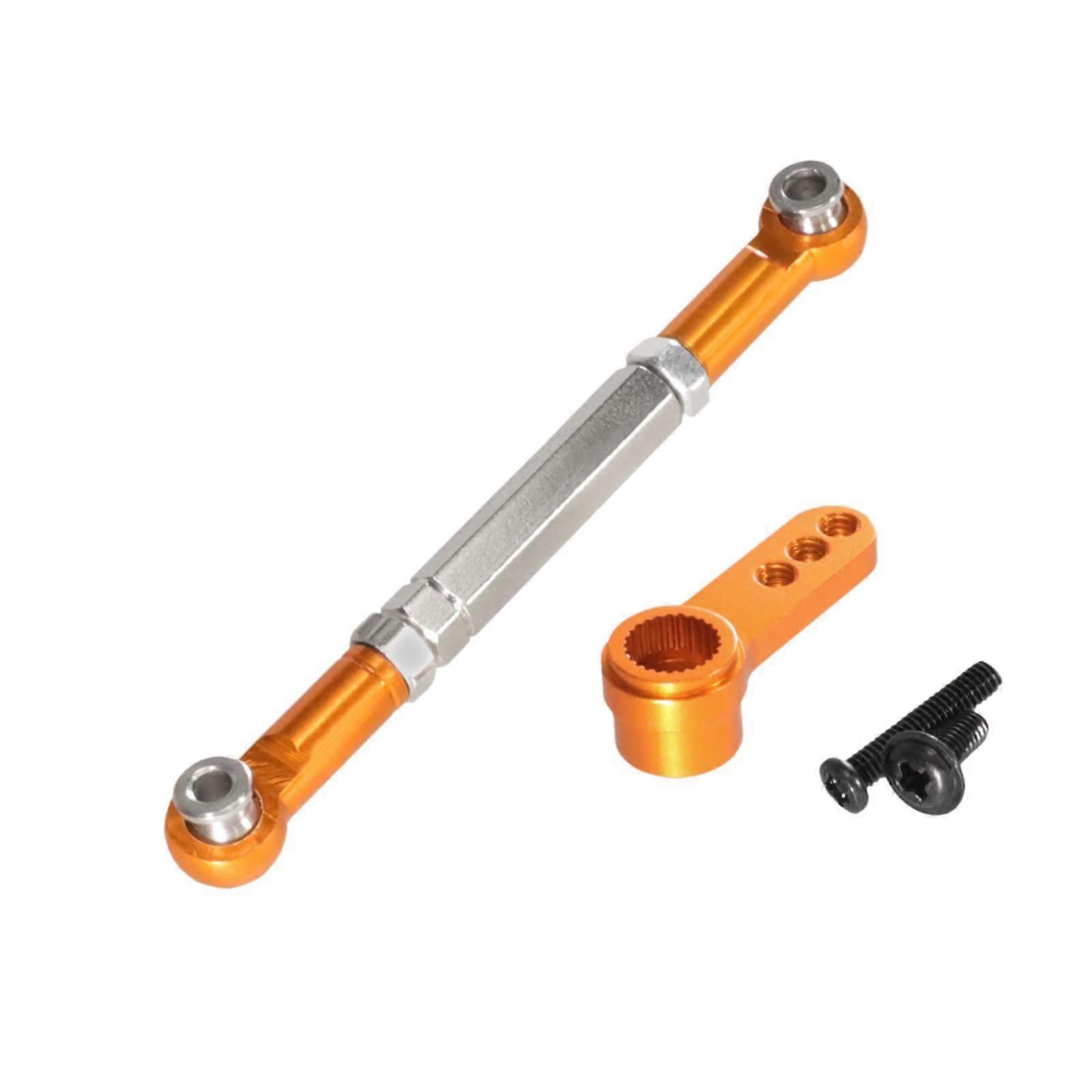 RC Car Pull Rod Set Multifunctional Adjustable Sturdy RC Servo Rod Accessory Red