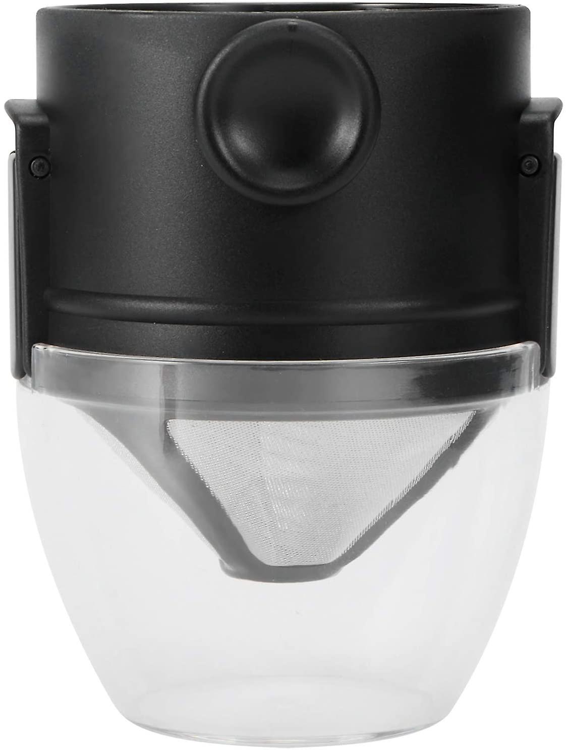 Giet over koffiefilter