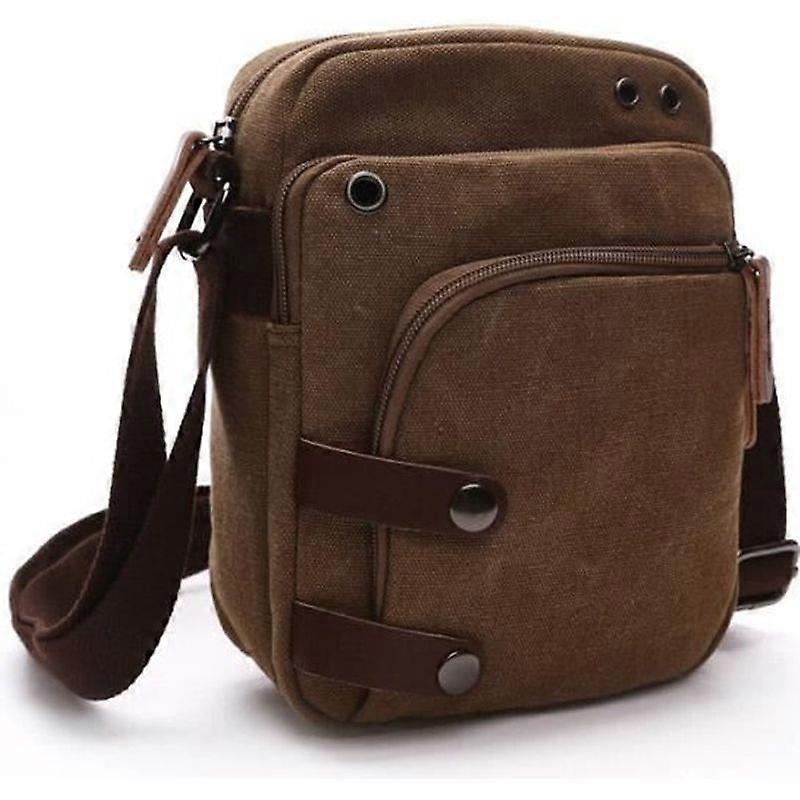 Bag - INSFITY - Canvas - Shoulder strap - Coffee