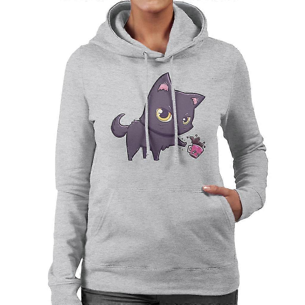 Cat Hates Mugs hettegenser for kvinner