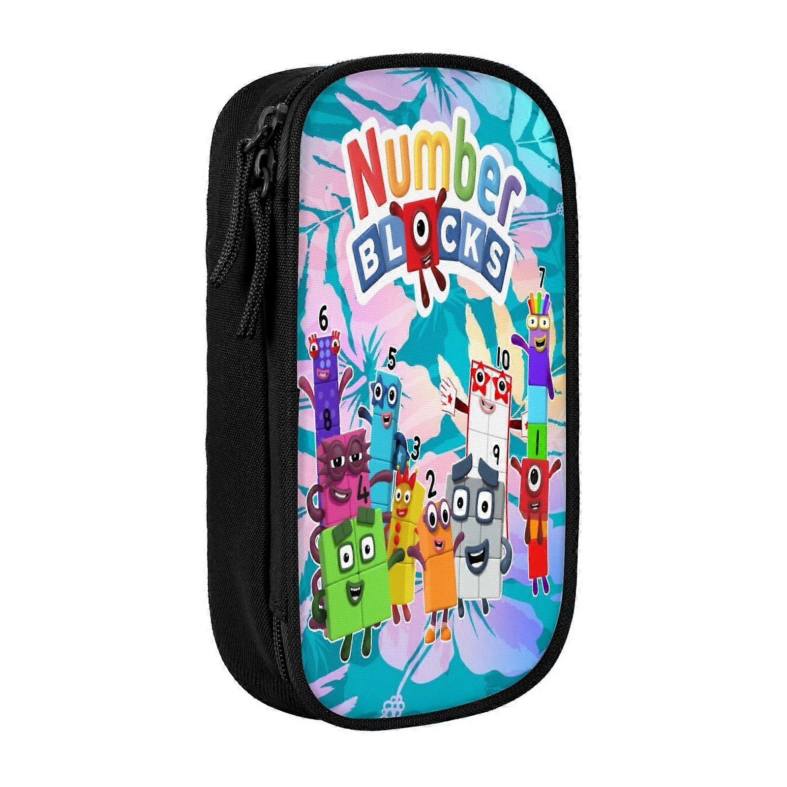 a688 كتلة رقم سعة كبيرة حقيبة قلم رصاص سعة كبيرة مقاومة للماء ودائم حقيبة قلم رصاص مقلمة سحاب منظم BoxxBD1895