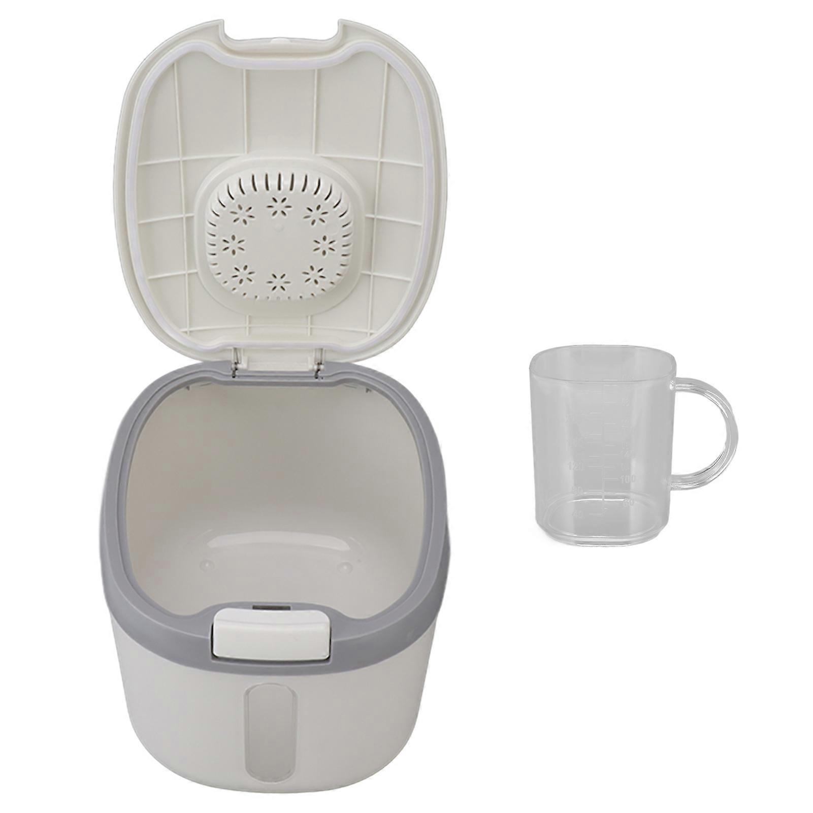 Airtight Rice Container with Clear Window for Grains, Sugar, and Flour